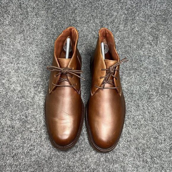 Johnston & Murphy Copeland Chukka Boots Men\'s Size 9.5‎ Brown Oiled Leather Lace main image 11